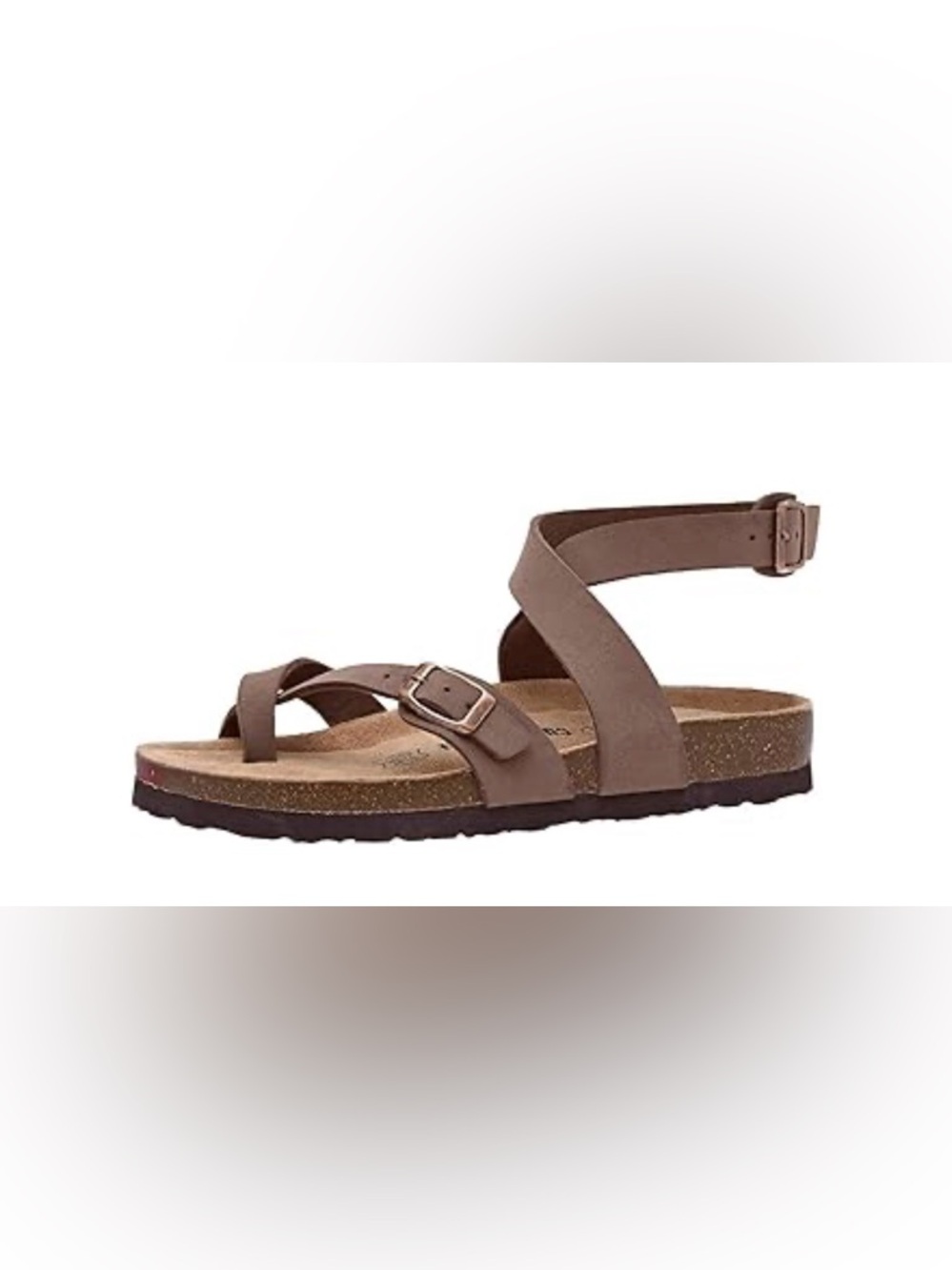 CUSHIONAIRE Women's Lara Cork footbed Sandal